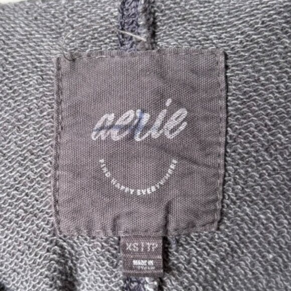 Aerie Gray Oversized Crewneck Women's XS - Picture 8 of 9